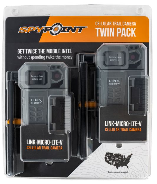 Picture of Spypoint Link-Micro-Lte Verizon Gray None Display 10 Mp Resolution Sd/Sdhc Card 32Gb Memory 2 Pk 