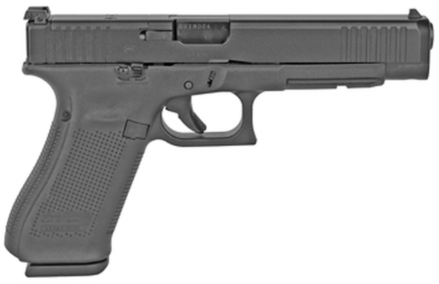 Picture of Glock G35 Gen5 Mos Rebuilt U.S. Gen 5 9Mm Luger 17+1 Black Ndlc Steel Slide With Mos Cut Black Polymer Frame 