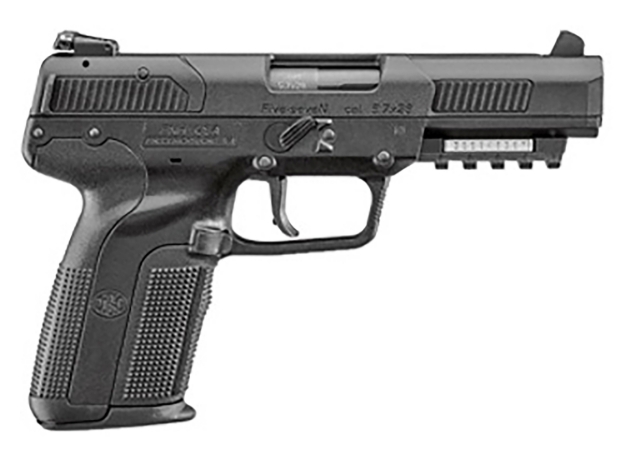 Picture of Fn Five-Seven 5.7X28mm 4.80" Barrel 10+1, Matte Black Polymer Frame With Mounting Rail & Serrated Trigger Guard, Matte Black Steel Slide, Ambidextrous Safety 