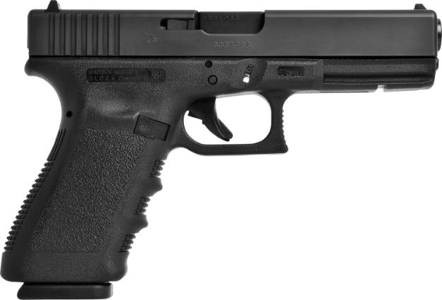 Picture of Glock G20 Gen3 Short Frame 10Mm Auto 15+1 4.61" Black Gmb Barrel/Matte Black Serrated Slide/Black Polymer Frame W/Picatinny Rail/Black Textured Finger Grooved Polymer Grips Right Hand 