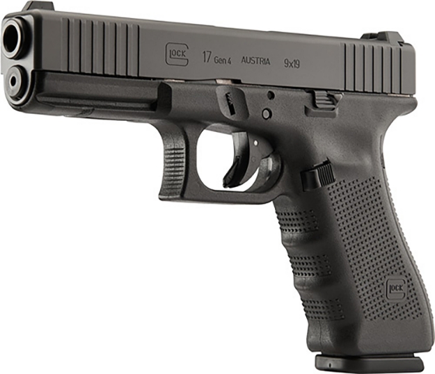 Picture of Glock G17 Gen4 9Mm Luger 4.49" Barrel 17+1, Black Polymer Frame & Slide, Rough Texture Modular Backstrap, Safe Action Trigger System (Us Made) 