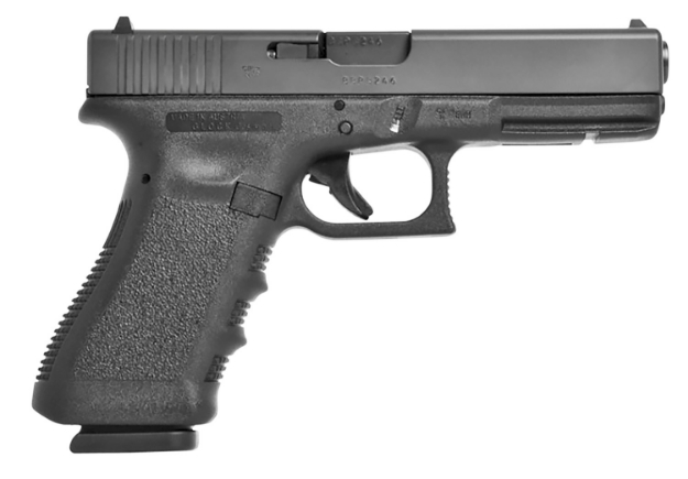 Picture of Glock G17 Gen3 9Mm Luger 4.49" Barrel 17+1, Polymer Frame & Steel Slide, Rough Textured Finger Grooved Grip, Flared Glock Night Sights, Safe Action Trigger 