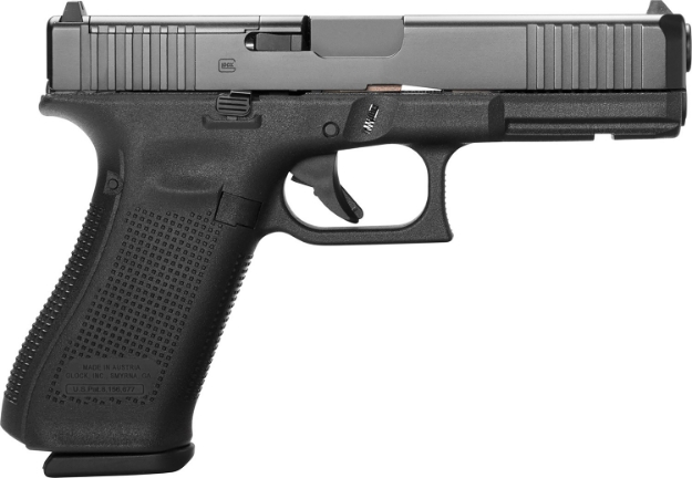 Picture of Glock G17 Gen5 9Mm Luger 4.49" Glock Marksman Barrel 10+1, Black Frame & Ndlc Slide, Rough Texture Modular Backstrap, Ameriglo Sights, Safe Action Trigger (Us Made) 