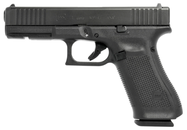 Picture of Glock G17 Rebuilt Gen 5 9Mm Luger 17+1 Black Ndlc Steel Slide With Front Serration Black Polymer Frame Fixed Sights 