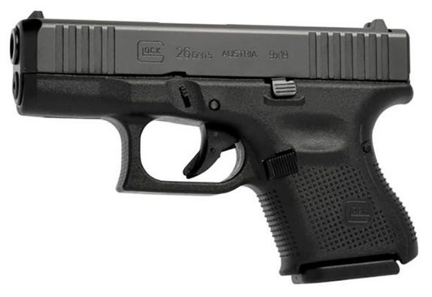 Picture of Glock G26 Gen5 Subcompact 9Mm Luger 3.43" Glock Marksman Barrel 10+1, Black Frame & Front Serrated Ndlc Slide, Modular Backstrap, Safe Action Trigger (Us Made) 