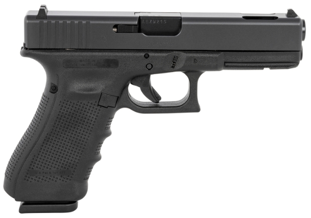 Picture of Glock G22 Gen 4 Compensated 40 S&W 4.49" Compensated Barrel 15+1, Black Frame & Ported Slide, Modular Backstrap, Safe Action Trigger 