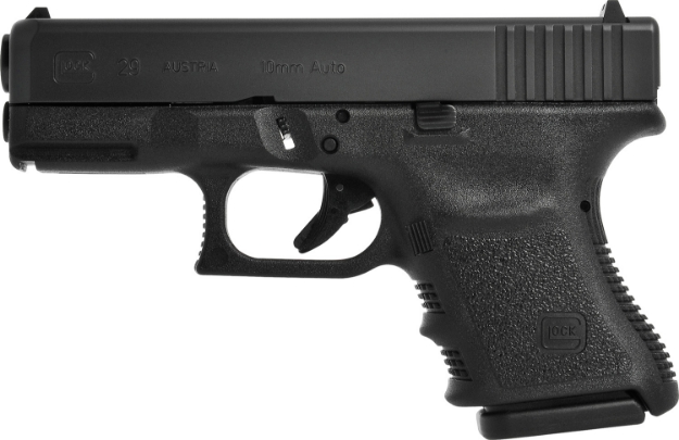 Picture of Glock G29 Short Frame 10Mm Auto 3.78" Barrel 10+1, Black Frame & Slide, Finger Grooved Rough Texture Grip, Safe Action Trigger 