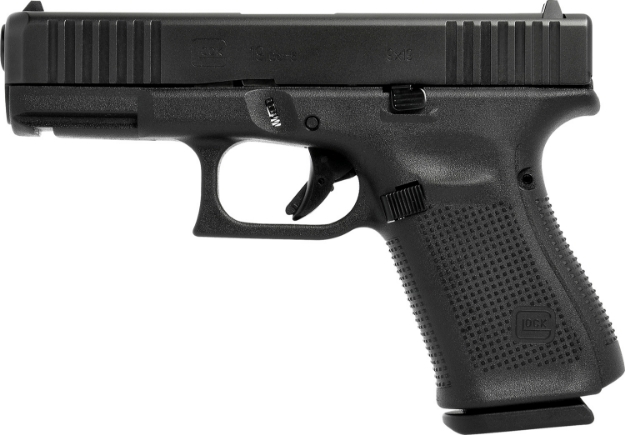 Picture of Glock G19 Gen5 Compact 9Mm Luger 4.02" Glock Marksman Barrel 15+1, Black Frame & Ndlc Slide, Modular Backstrap, Ambidextrous Mag. Catch & Slide Stop, Safe Action Trigger (Us Made) 