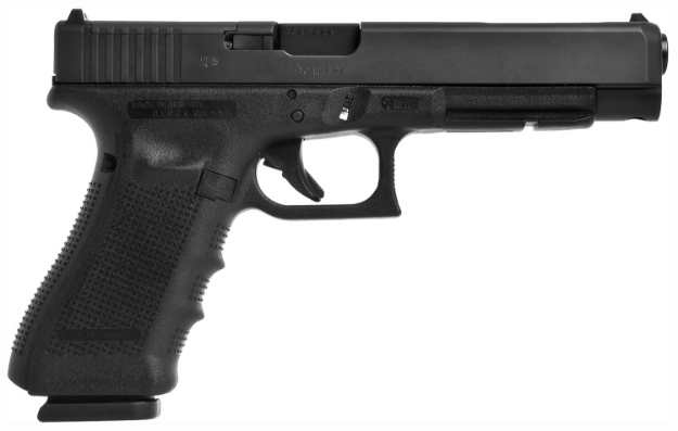 Picture of Glock G34 Gen4 9Mm Luger 17+1 Black Ndlc Steel With Front Serrations & Mos Cuts 