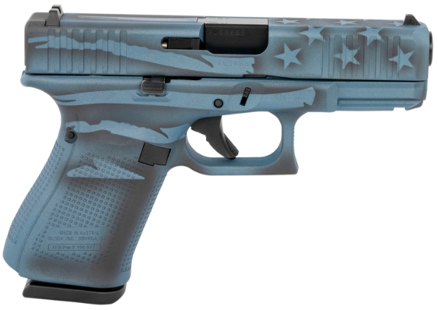 Picture of Glock G23 Gen5 Compact 40 S&W 4.02" Glock Marksman Barrel 13+1, Blue Titanium Flag Cerakote Frame & Slide, Modular Backstrap, Ambidextrous Slide Stop, Safe Action Trigger 