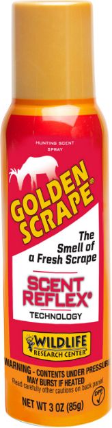 Picture of Wildlife Research Golden Scrape Doe Scent Deer Attractant Doe In Estrus Scent 3 Oz Spray Bottle 