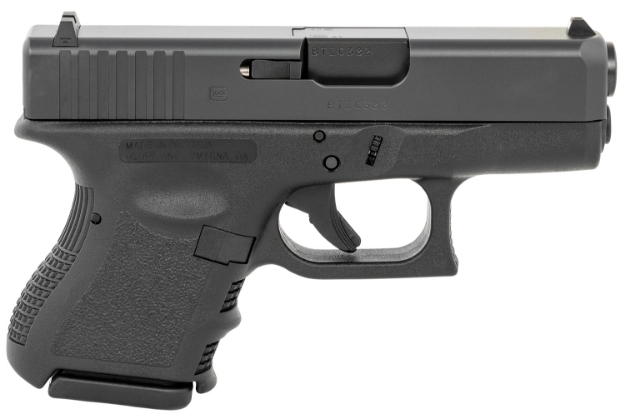 Picture of Glock G27 Gen3 Subcompact 40 S&W 3.43" Barrel 9+1, Black Frame & Slide, Finger Grooved Textured Polymer Grip, Safe Action Trigger 