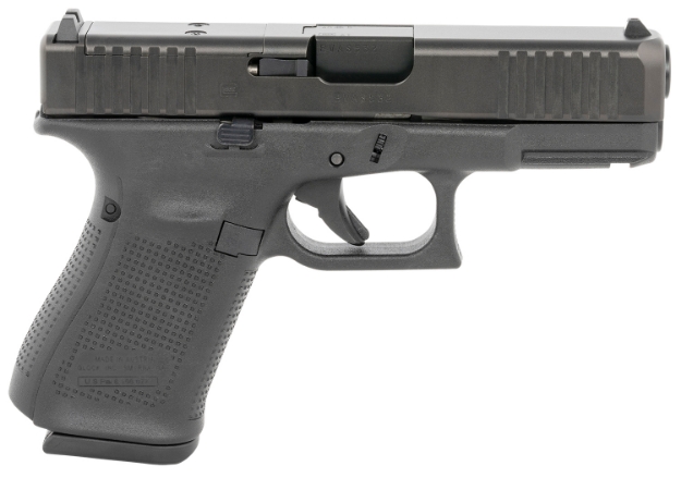 Picture of Glock G23 Gen5 Compact Mos 40 S&W 4.02" Glock Marksman Barrel 13+1, Black Frame & Mos Ndlc Slide, Modular Backstrap, Ambidextrous Slide Stop, Safe Action Trigger, Optics Ready 