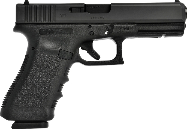 Picture of Glock G37 Gen3 45 Gap 4.49" Barrel 10+1, Black Frame & Slide, Finger Grooved Rough Texture Grip, Safe Action Trigger 