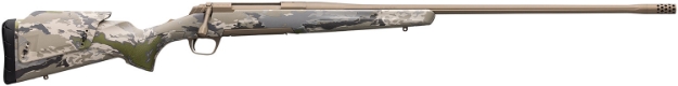 Picture of Browning X-Bolt Speed Long Range 280 Ackley Improved 4+1 26" Fluted Sporter, Smoked Bronze Barrel/Rec, Ovix Camo Stock With Adjustable Comb, Muzzle Brake, Extended Bolt Handle 