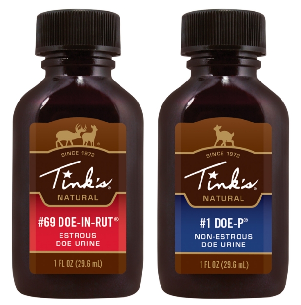 Picture of Tinks Ultra 2 Combo Deer Attractant Doe-In-Rut/Doe-P Scent 1Oz 2 Squeeze Bottles 