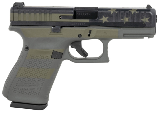 Picture of Glock G44 22 Lr 4.02" Barrel 10+1, Operator Flag Cerakote, Adjustable Rear Sight (Us Made) 