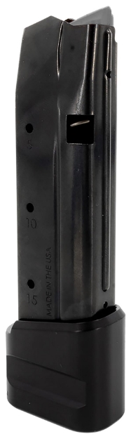 Picture of Shield Arms S15 Magazine 15Rd For Glock 43X/48 With 5Rd Mag Ext. (20Rd Total), Black Steel 