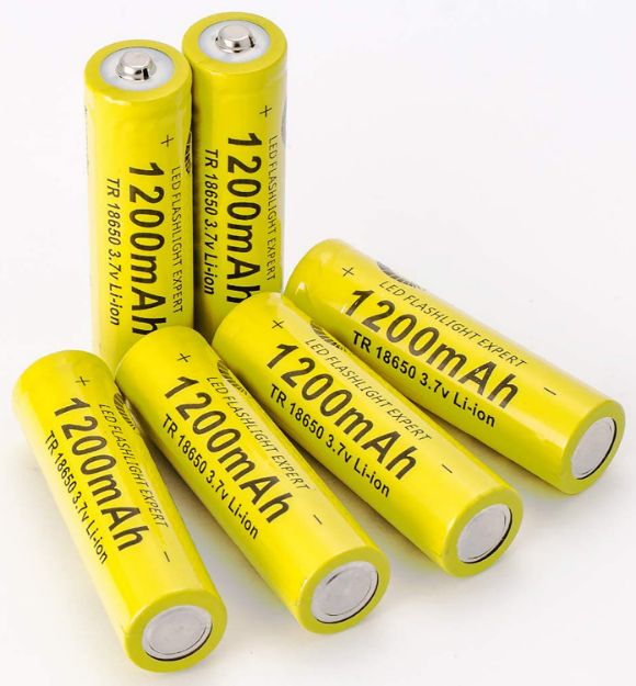 Picture of Truglo 18650 Rechargeable 3.7V Li-Ion 1200 Mah 