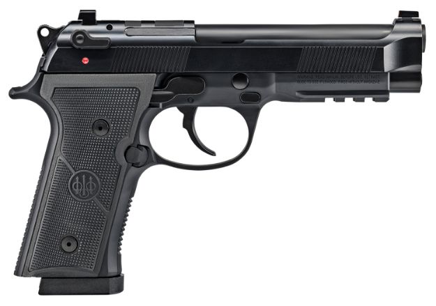 Picture of Beretta Usa 92X Rdo Full Size, 9Mm Luger 4.70" Barrel 10+1, Black Steel Frame, Serrated Bruniton Finish Steel Optic Cut Slide, Polymer Grip & Decocker Safety 