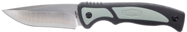 Picture of Old Timer Trail Boss 3.70" Fixed Drop Point Plain Stainless Steel Blade 5.25" Tpe Handle Includes Sheath 