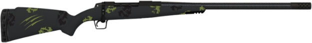 Picture of Fierce Firearms Carbon Rogue 6.5 Prc 3+1 22" Carbon Fiber 24" C3 Carbon Fiber Barrel Black Cerakote Steel Forest Camo Fixed Fierce Rogue Stock Stock Right Hand 