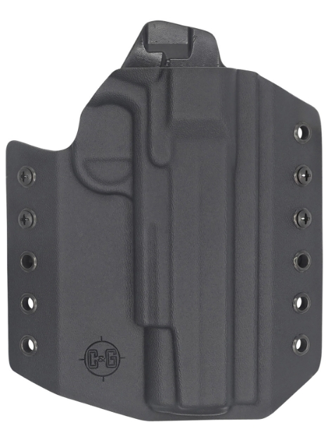 Picture of C&G Holsters Covert Owb Black Kydex Belt Loop Fits Sig 1911 Rail 5" 