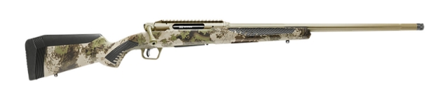 Picture of Savage Arms Impulse Big Game 6.5 Creedmoor 4+1 22" Threaded, Hazel Green Barrel/Rec, Woodland Camo Accustock With Accufit, Includes Detachable Box Mag 