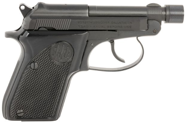 Picture of Beretta Usa 21A Bobcat Micro-Compact 22 Lr 7+1 2.40" Black Steel Threaded Barrel, Black Burniton Serrated Slide, Black Aluminum Frame W/Beavertail, Black Polymer Grips Right Hand 