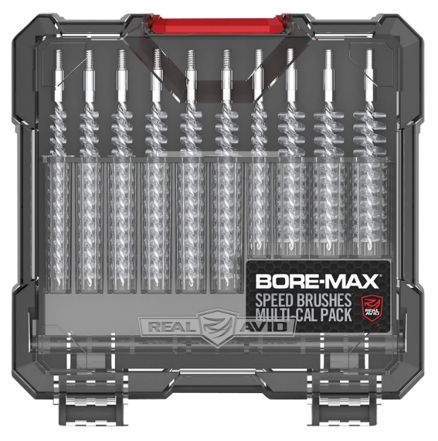 Picture of Real Avid Bore-Max Speed Brush Set Multi-Caliber Nickel-Plated 