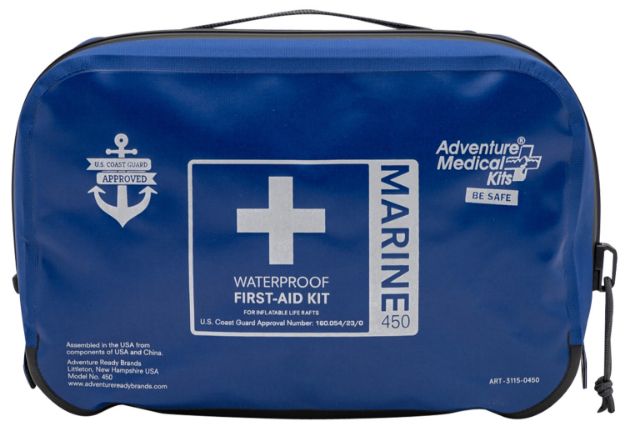 Picture of Adventure Medical Kits Marine 450 Treats Injuries/Illnesses Dust Proof Waterproof Blue 