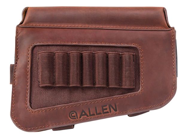 Picture of Allen Westcliff Buttstock Cartridge Carrier 7Rd Leather Rifle Buttstock Mount Features Raised Cheek Piece 