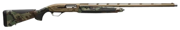 Picture of Browning Maxus Ii Wicked Wing 12 Gauge 3.5" 4+1 (2.75") 26", Burnt Bronze Barrel/Rec, Woodland Camo Furniture With Rubber Overmolded Grip Panels, Fiber Optic Sight 