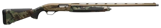 Picture of Browning Maxus Ii Wicked Wing 12 Gauge 3.5" 4+1 (2.75") 28", Burnt Bronze Barrel/Rec, Woodland Camo Furniture With Rubber Overmolded Grip Panels, Fiber Optic Sight 