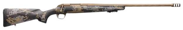 Picture of Browning X-Bolt Mountain Pro Burnt Bronze 7Mm Prc 3+1 24" Fluted, Burnt Bronze Cerakote Barrel/Rec, Carbon Fiber Stock With Accent Graphics, Recoil Hawg Muzzle Brake 