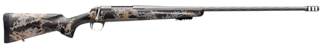 Picture of Browning X-Bolt Mountain Pro Tungsten 6.8 Western 3+1 24" Fluted, Tungsten Cerakote Barrel/Rec, Carbon Fiber Stock With Accent Graphics, Recoil Hawg Muzzle Brake 