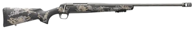 Picture of Browning X-Bolt Mountain Pro Tungsten Spr 6.5 Creedmoor 4+1 18" Fluted, Tungsten Cerakote Barrel/Rec, Carbon Fiber Stock With Accent Graphics, Recoil Hawg Muzzle Brake 