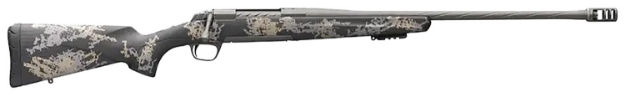 Picture of Browning X-Bolt Mountain Pro Tungsten Spr 28 Nosler 3+1 22" Fluted, Tungsten Cerakote Barrel/Rec, Carbon Fiber Stock With Accent Graphics, Recoil Hawg Muzzle Brake 