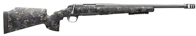 Picture of Browning X-Bolt Pro Mcmillan Lr Spr 7Mm Rem Mag 3+1 22" Fluted, Carbon Gray Barrel/Rec, Sonora Carbon Ambush Camo Fixed Mcmillan Game Warden 2.0 Stock, Recoil Hawg Muzzle Brake 