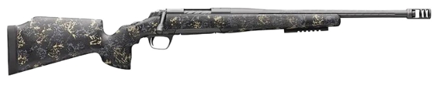 Picture of Browning X-Bolt Pro Mcmillan Lr Spr 300 Prc 3+1 22" Fluted, Carbon Gray Barrel/Rec, Sonora Carbon Ambush Camo Fixed Mcmillan Game Warden 2.0 Stock, Recoil Hawg Muzzle Brake 