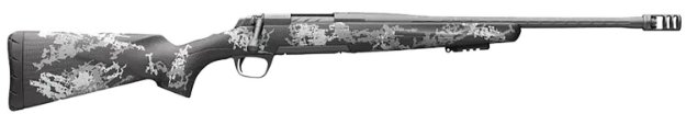 Picture of Browning X-Bolt Pro Spr 6.5 Prc 3+1 20" Fluted, Carbon Gray Barrel/Rec, Carbon Fiber With Black & Gray Splatter Stock, Recoil Hawg Muzzle Brake 