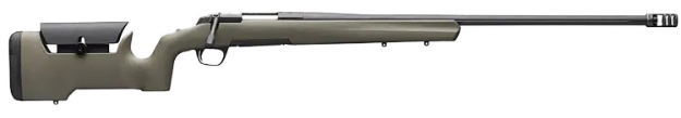 Picture of Browning X-Bolt Max Long Range 300 Win Mag 3+1 26" Fluted Heavy Barrel, Black Barrel/Rec, Recoil Hawg Muzzle Brake, Od Green Adjustable Comb Max Stock 