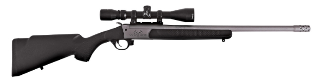 Picture of Traditions Outfitter G3 Takedown 450 Bushmaster 1Rd 22", Stainless Cerakote Barrel/Rec, Black Synthetic Stock, Muzzle Brake, 3-9X40mm Bdc Scope 