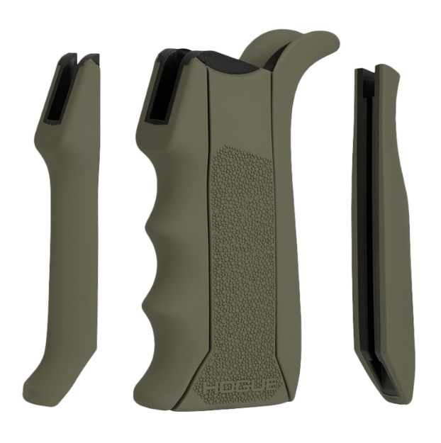 Picture of Hogue Modular Overmolded Od Green Rubber Pistol Grip With Finger Grooves Fits Ar-15/M16 