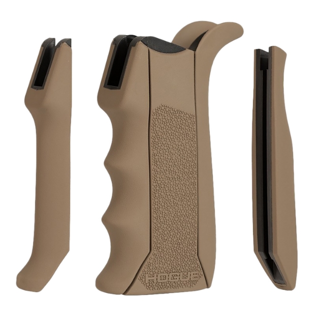 Picture of Hogue Modular Overmolded Flat Dark Earth Rubber Pistol Grip With Finger Grooves Fits Ar-15/M16 