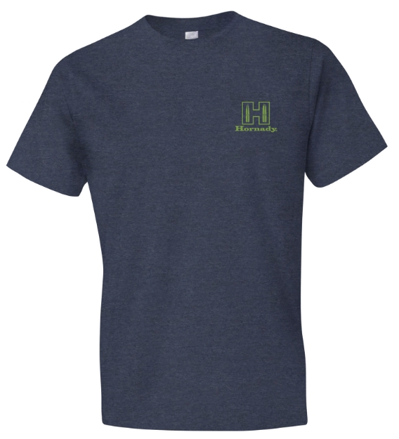 Picture of Hornady Gear Hornady T-Shirt Logo Stamp Indigo Short Sleeve Small 