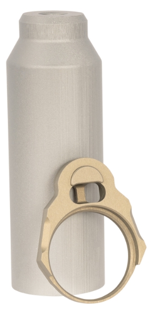 Picture of Q Llc Honey Badger Buffer Tube Sleeve Gray With End Plate 