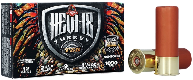 Picture of Hevi-Shot Tss Turkey 12 Gauge 2.75" 1 1/4 Oz Tungsten 9 Shot 5 Per Box/ 10 Cs 