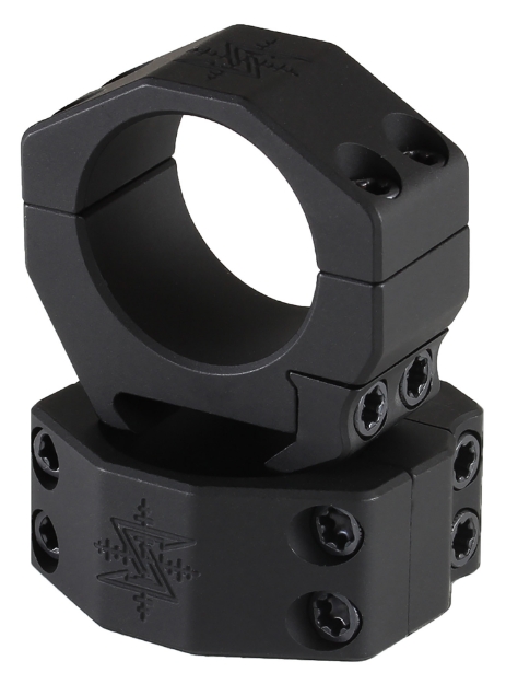 Picture of Seekins Precision Scope Ring Set Matte Black Anodized Aluminum 30Mm Tube Medium Picatinny Rail Mount 