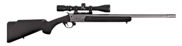 Picture of Traditions Outfitter G3 Takedown 35 Whelen 1Rd 22", Stainless Cerakote Barrel/Rec, Black Synthetic Stock, Muzzle Brake, 3-9X40mm Bdc Scope 